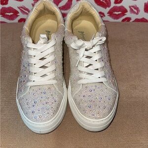 Bestey Johnson Women's Glitter Sneakers
